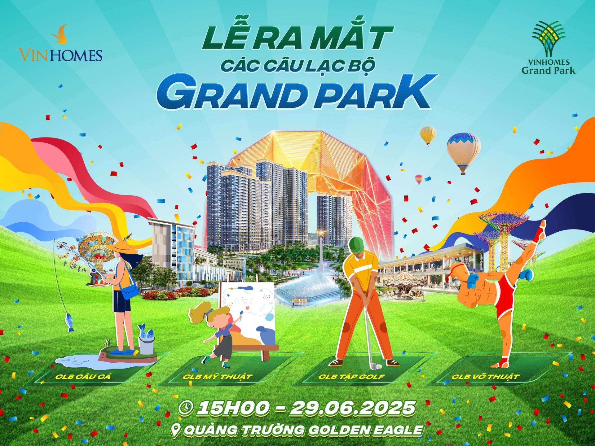 Ra mắt các câu lạc bộ mới Vinhomes Grand Park